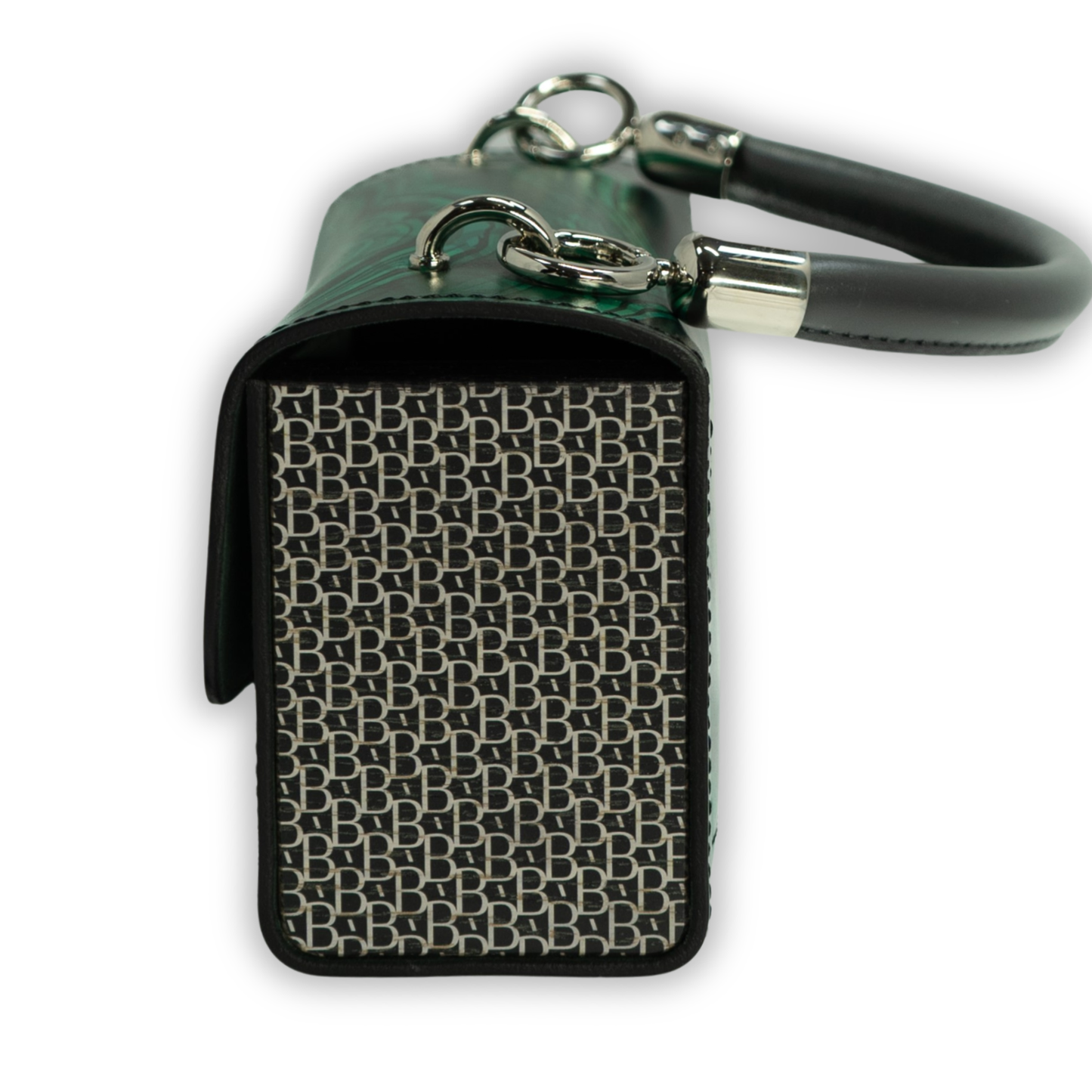 Naomi Malachite stone. Green leather Malachite stone print.
