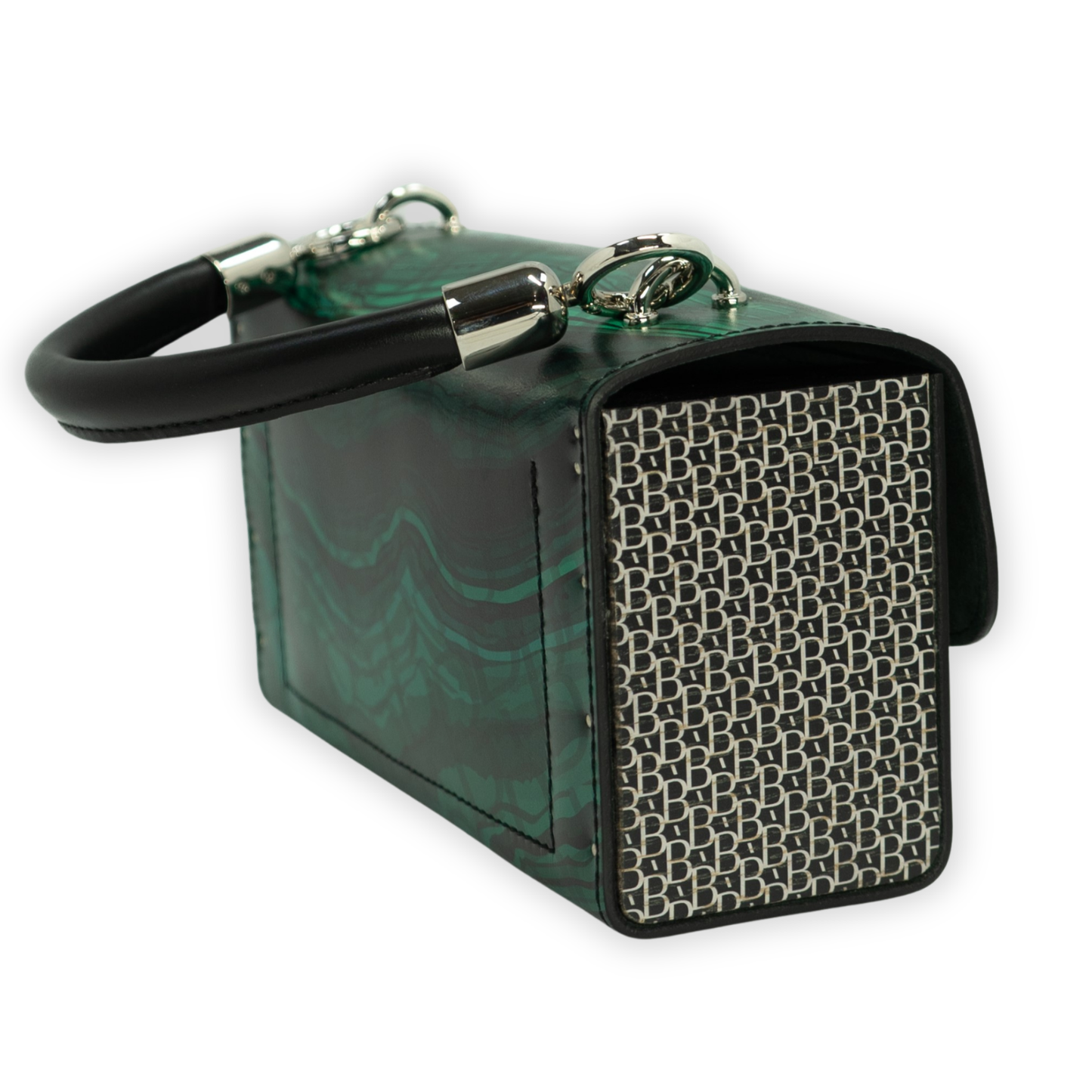 Naomi Malachite stone. Green leather Malachite stone print.
