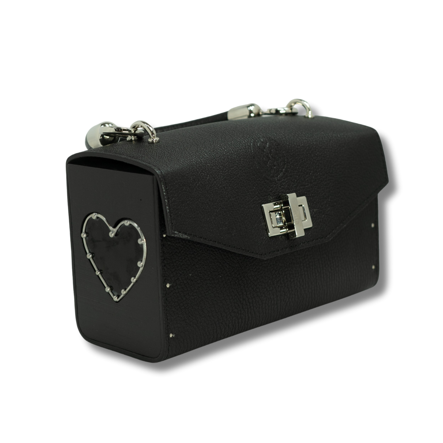 Naomi bag. Black leather with black Heart