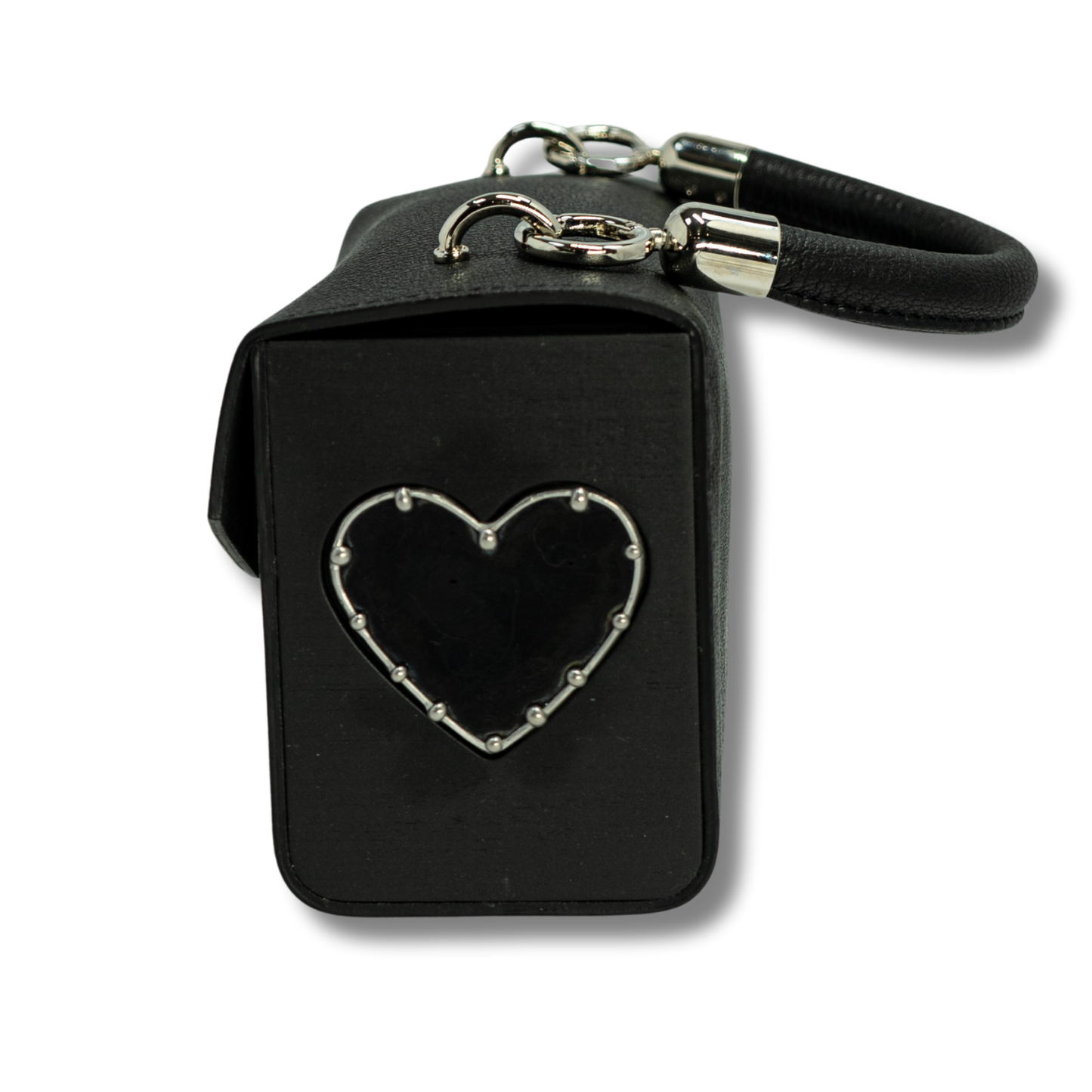 Naomi bag. Black leather with black Heart