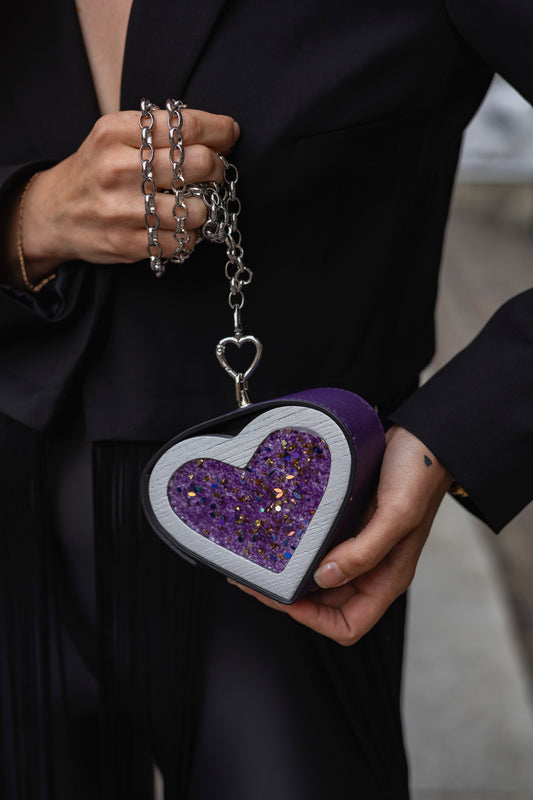 Violet Heart Bag