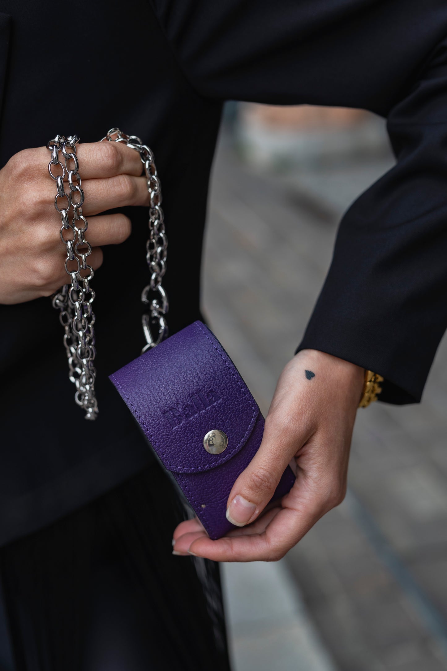 Violet Heart Bag