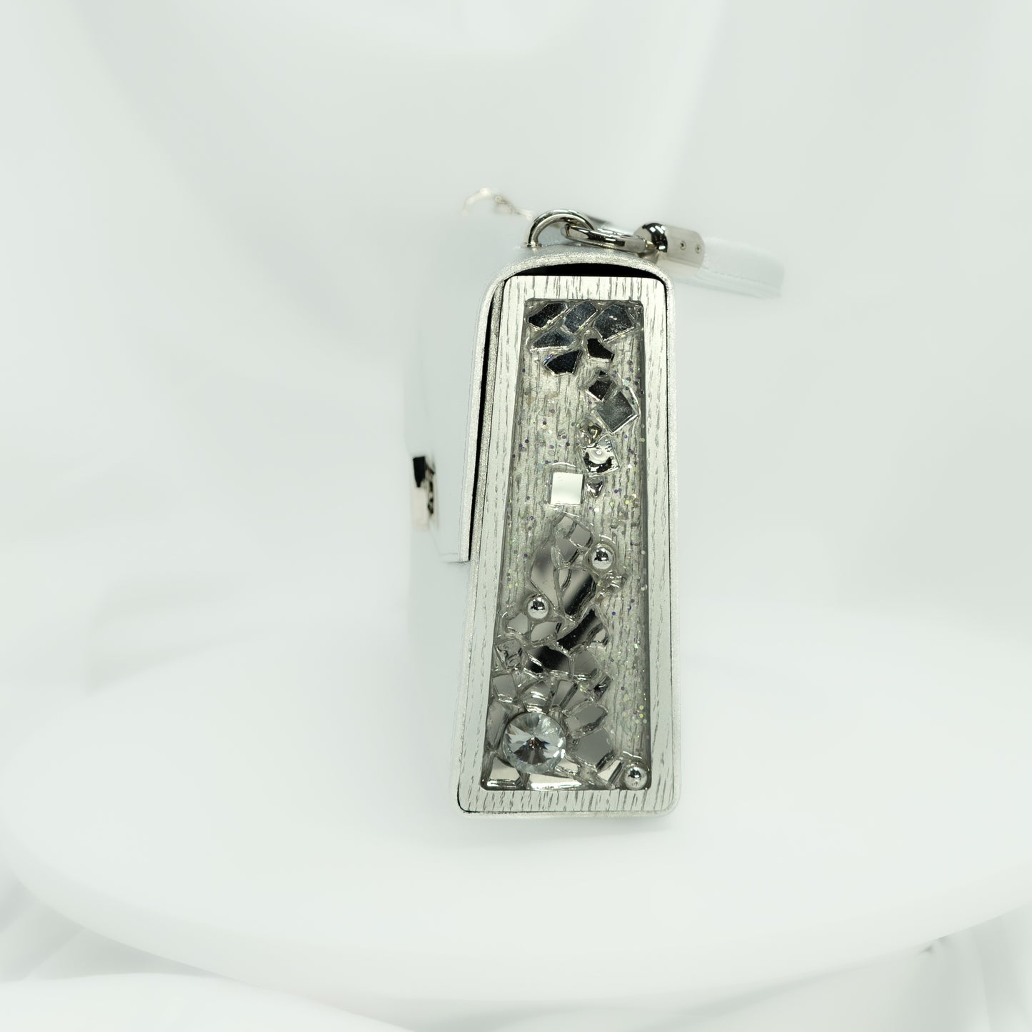 Rebeca Trungle Purse Silver