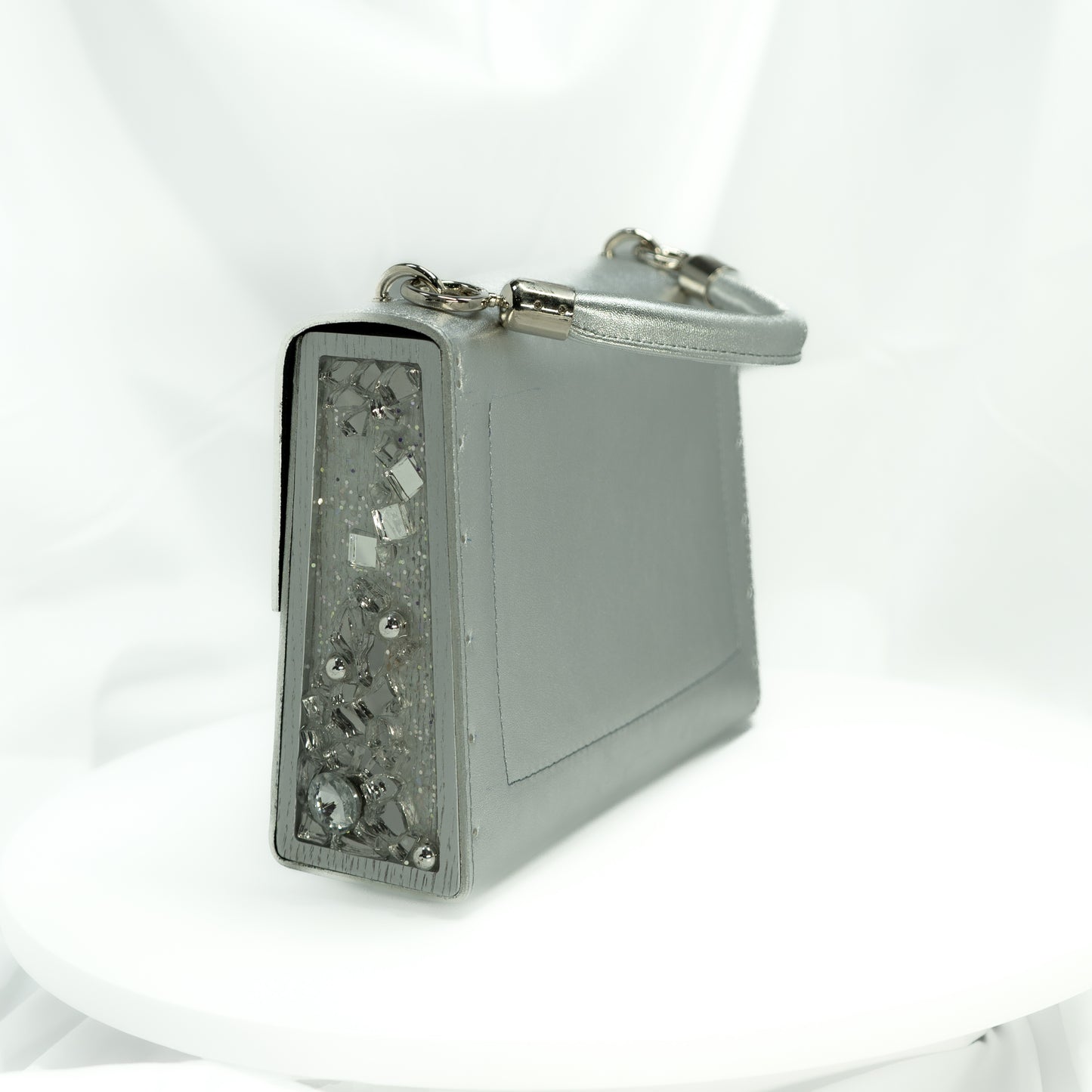 Rebeca Trungle Purse Silver