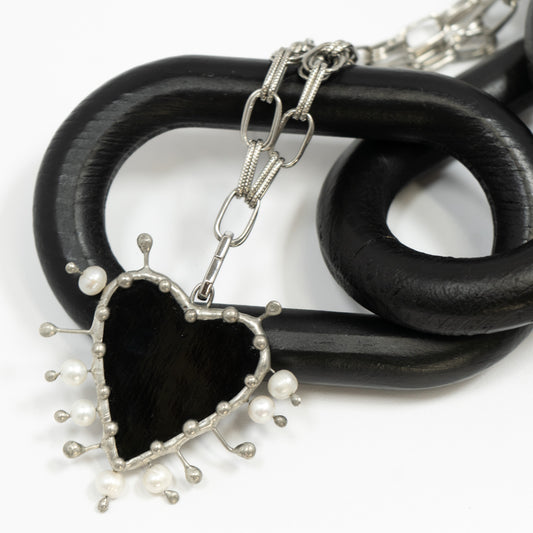 Heart Neckless with glass