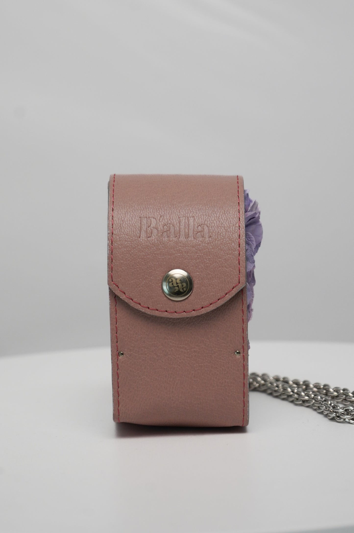 Pink Heart Bag with Flower