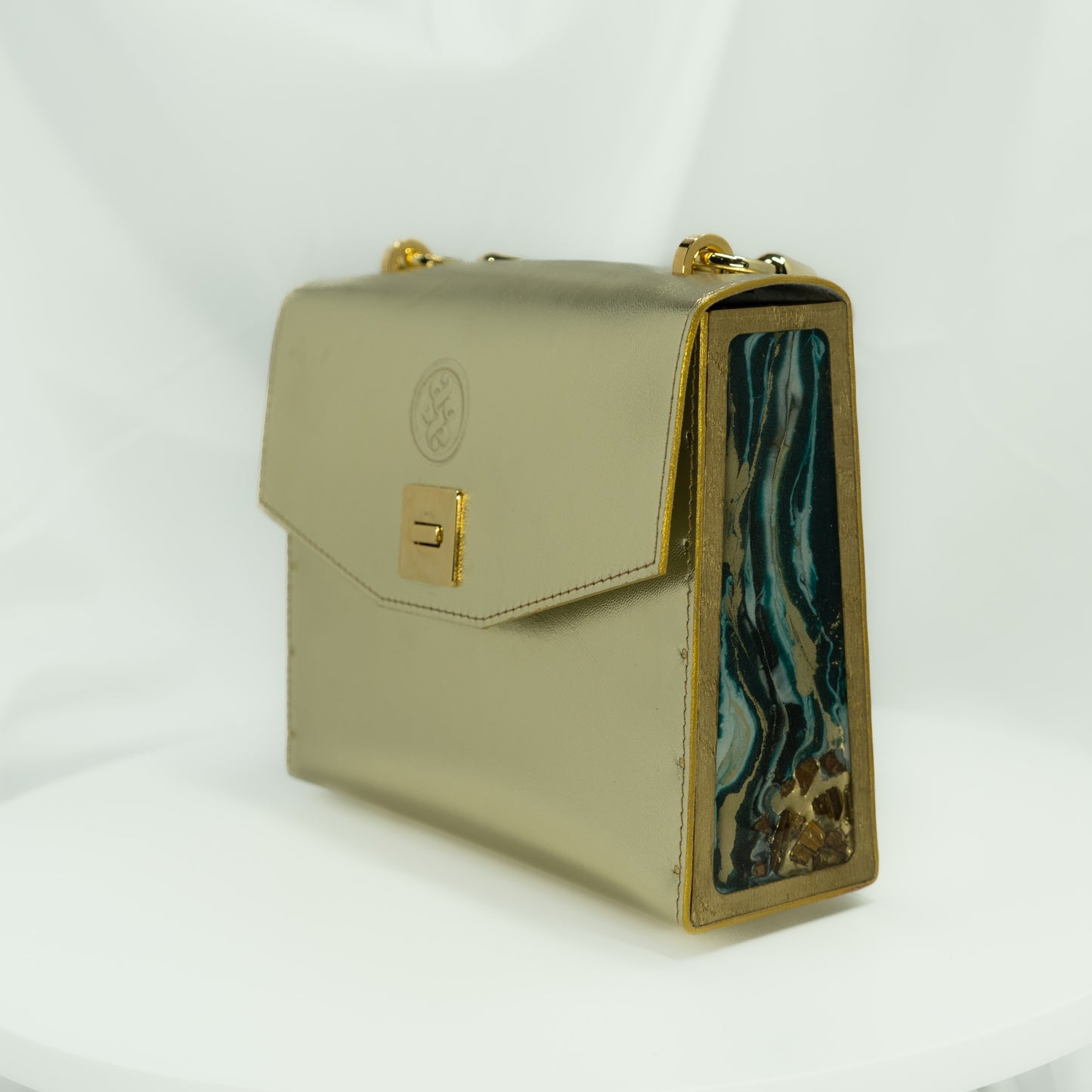 Rebeca Trungle Purse Gold