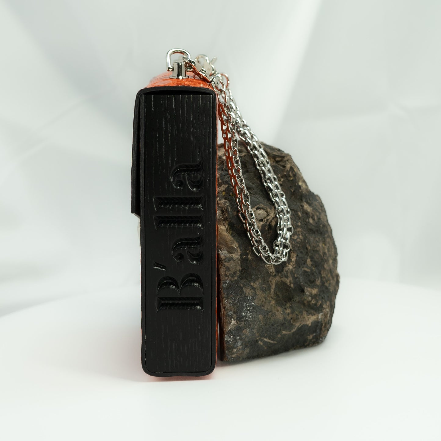 Wood Shinny Bag - Phone Case Orange