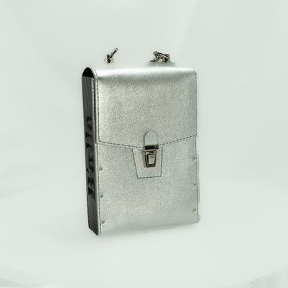 Wood Shinny Bag - Phone Case Silver
