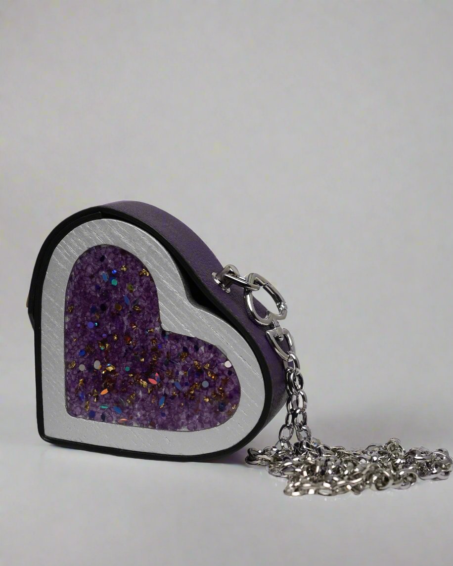Violet Heart Bag