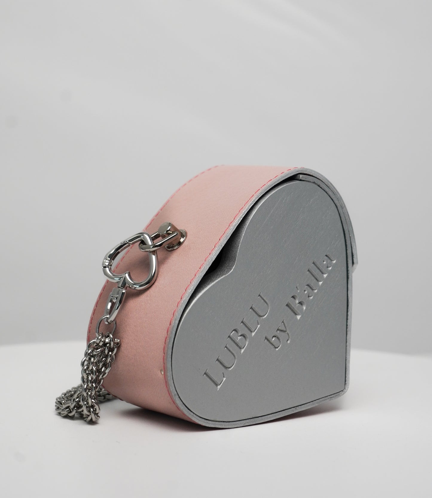 Pink Heart Bag with Flower