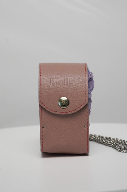 Pink Heart Bag with Flower