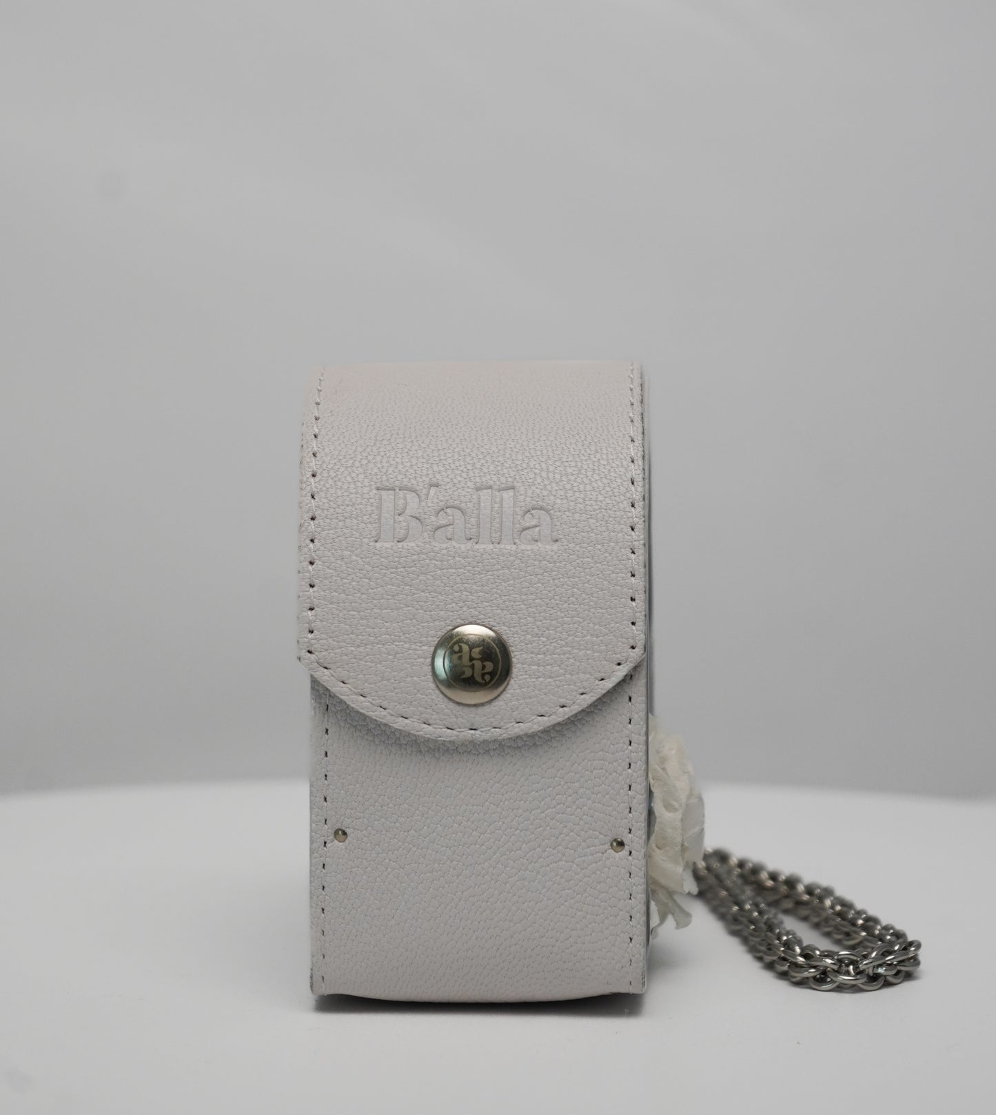 White Heart Bag with Flower